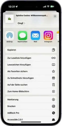 Zum Home-Bildschirm hinzufügen