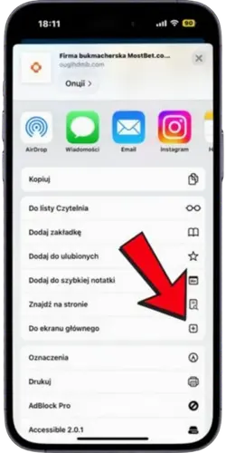 Dodaj do ekranu początkowego